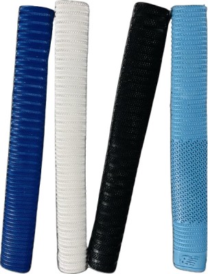 Ps Pilot Rubber Cricket Bat Grips for Better Shock Absorption in multi-design Ergonomic(Multicolor, Pack of 4)