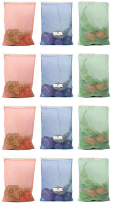 Prem STore Microfibre Fruit & Vegetable Basket(Multicolor)