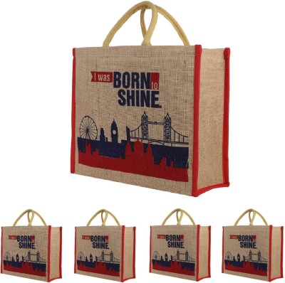 DOUBLE R BAGS Pack of 5 Grocery Bags(Multicolor)