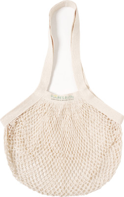 FUTURE'S ROOTS Carry Bags Grocery/Cotton Net Mesh Bags for Vegetable, Fruit /Reusable Foldable Grocery Bag(Beige)