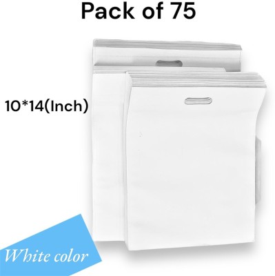 CARRY CLOUD Pack of 75 Grocery Bags(White)