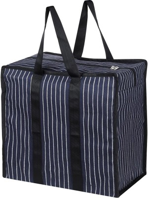 DOUBLE R BAGS Multipurpose Extra Large Big Heavy Duty Storage Organizer Grocery bag Pack of 2 Grocery Bags(Blue)