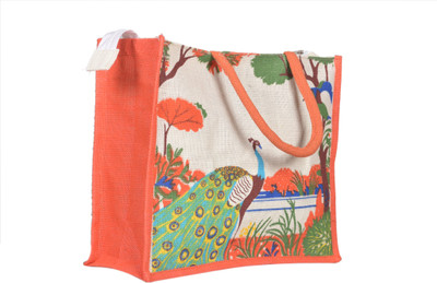 Sunesh Creation Reusable Lunch Picnic Office Bag/jhola/Carry Bag/thela Grocery Bag(Orange)