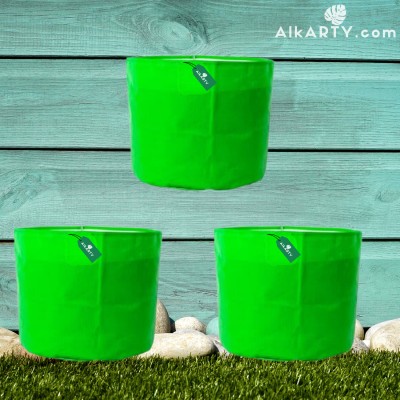 Alkarty HDPE GROW BAGS 12X12 INCH, 350 GSM HEAVY, PACK OF 3 GROWBAGS, UV STABELIZED FABRIC Grow Bag