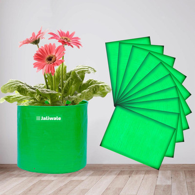 WNE Jaliwale Terrace Gardening Grow Bag (9 X 9) - (Pack of 10) Grow Bag