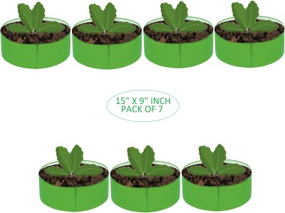 Kingwell 15x9 INCH HDPE Uv Protected 260 GSM Round Plant Pack of 7 Grow Bag