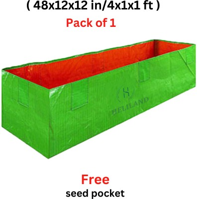 heliland plant bag 48x12x12 in pack 1, plant growing plastic bag, rectangular grow bags Grow Bag