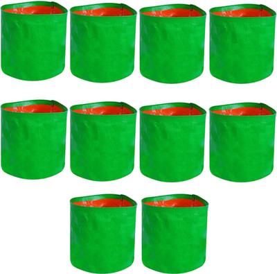AZHAL AGRO Hdpe Grow Bag (12 X 12 Inch,Dia X Height)- Suitable for All Vegetables, Green Grow Bag