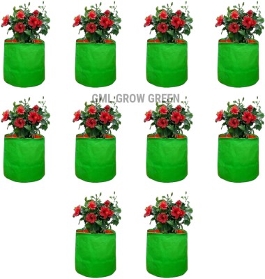 GML Grow Green TERRANCE GARDEN GROW BAG(12X9 INCH ,10 PIC), LEAFY VEGETABLE Grow Bag