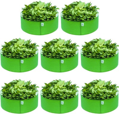 Anandi Greens 15x9 Inch Hdpe Uv Protected 260 GSM Round Green Colour Plants Grow Bag