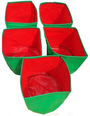 APR Enterprise GREEN GROW BAG 15x15 inches, FOR LARGE PLANTS IN TERRACE GARDENING, (Pack of 4) Grow Bag