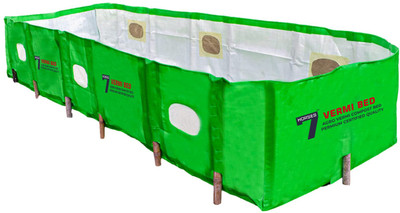 Seven Horses HDPE 350GSM Vermicompost Maker Bed(12 x 4 x 2 FT) Grow Bag
