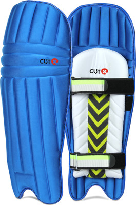 CUTX Moulded Legguard for Youth players Blue Legguard Cricket Guard Combo