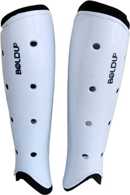 BOLDUP Hockey Shinguard |for Men and Women | Training and Practice Hockey Shin Guard(White, Black)