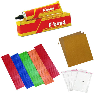 lobosports Cricket Bat 5 Toe Guard 1 Adhesive 2 Sandpaper & 4 Full Fiberglass Tape Sheet Cricket Guard Combo(Multicolor)
