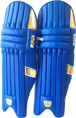 Aksports AK Batting Legguard/Pad GOLD 27 Inch (Right Hand Batsman) Cricket Guard Combo(Blue)