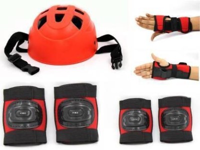 MINESFIT 'SKATING /CYCLING PROTECTION KIT WITH 1 PVC HELMET,1 PAIR OF KNEE,PALM,ELBOW Skating Guard Combo