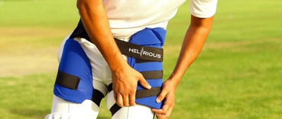 HELIRIOUS Cricket Batting Combo Thigh Guard Cricket Inner Thigh Guard Cricket Guard Combo(Blue)