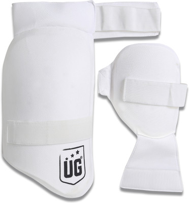 ULTIMATE GOAL Special Edition LegGuard Youth Cricket Guard Combo(White)