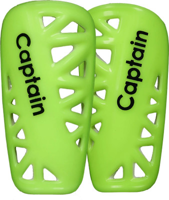 CAPTAIN Bullet Shinguards Hard Protective Shell soccer Shinguards Football Shin Guard(Green)
