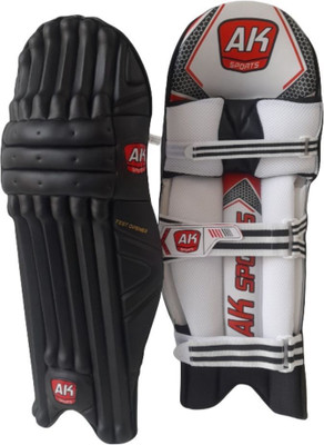 Aksports Ak Batting Legguard/Pads TEST OPENER Men's 27 Inch ( Right Hand) Cricket Guard Combo(Black)