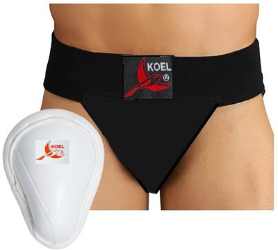 Koel Combo of Cotton Supporter for Cricket, Gym, Boxing, Judo & Abdominal-Guard Supporter(Black, White)