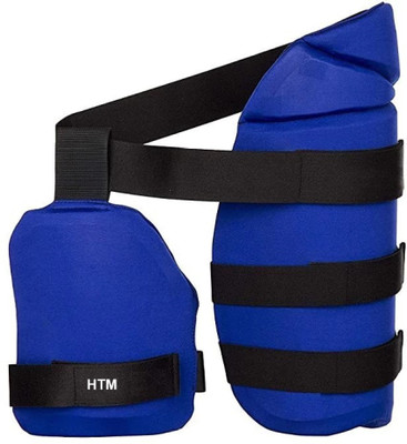 HTM Pro Combo of Cricket Thigh Pad & Inner Thigh Pad for Right Hand Youth Player Cricket Thigh Guard(Blue)