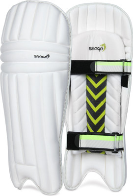 Snaga Cricket Batting Legguard Men Size, Moulded Batting Pad Cricket Guard Combo(White)
