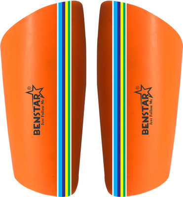 Benstar Classic Football Shin Guard/Safety Guard/Hard Protective Shell Shinguards_Orange Football Shin Guard(Orange)