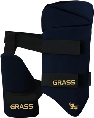 Breve Cricket Combo Thigh Pad( Left Hand Youth Black) Cricket Thigh Guard(Black)