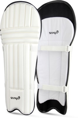 Snaga Cheap Moulded Pad for Kids White 19inch for 7 to 9 years Cricket Guard Combo