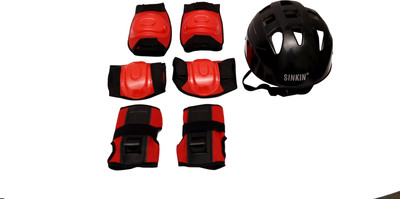SINKIN Protective set Running, cycling & Skating Kit guard for protection Skating Guard Skating Guard Combo(Red)