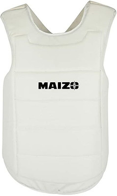 MAIZO Karate/Taekwondo MMA PVC Chest Guard MMA - Small - White Boxing Head Guard