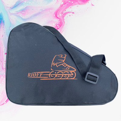 Rioff Skate Bag Roller, Skates,Inline Skates,Quad Skating Bag (16x15x9) inch (Black) Skating Guard Combo