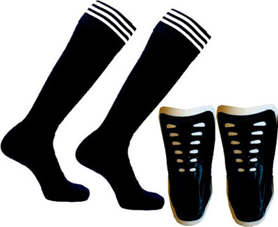 HK Sports Football Shin Guard Hockey Shin Guard(Black)