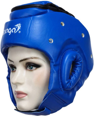 Snaga MMA Head Guard For Training Headgear Full Face Protection (7-9 YEARS OLD) Boxing Head Guard(Blue)