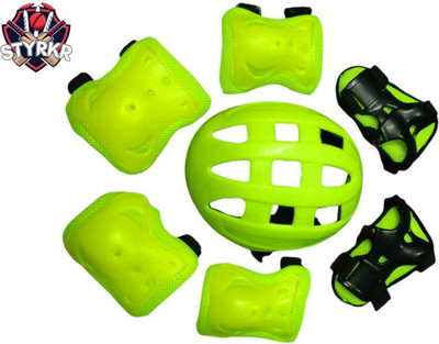 STYRKR Skating Kit for Kids (6-12 Years) |Cycling Safety Kit| Knee, Elbow_MK-78 Skating Guard Combo
