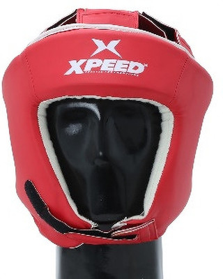 XpeeD PU Head Guards Multi Layered Padding for Boxing, MMA for men & women-Red Boxing Head Guard(Red)