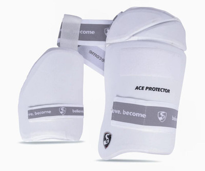 SG Ace Protector- Youth RH (14-17yrs)- Combo- Cricket Thigh Guard(White)