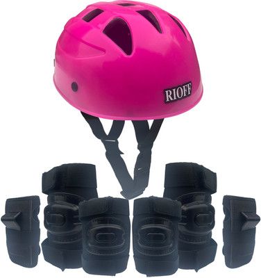 Rioff Protective Skating Guard Set (Pink) (Medium) 8 To 12 Years Skating Guard Combo