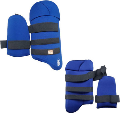 RST combo of thigh and elbow gaurd for mens Cricket Guard Combo(Blue)