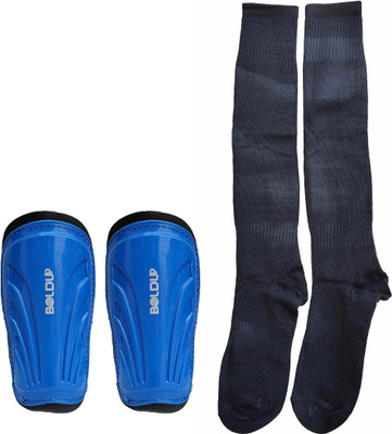 BOLDUP Football Shin Guard with Adjustable Velcro Strap & Socks Football Shin Guard(Multicolor)