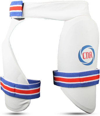Snaga Lower Body Protection Cricket Thigh Pad Double Inner Thigh Pad for Right Hand Cricket Thigh Guard(White)