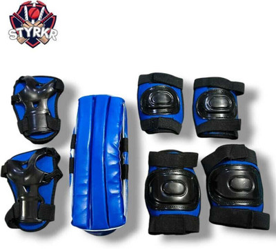 STYRKR Skating Kit for Kids (3-7 Years) |Cycling Safety Kit_TY-85 Cycling Guard Combo(Blue)