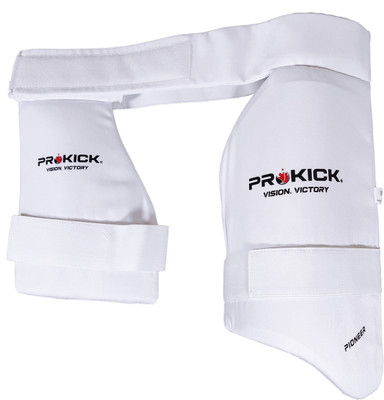 Prokick Pioneer Cricket Left Hand Combo Thigh Pad Cricket Thigh Guard(White)