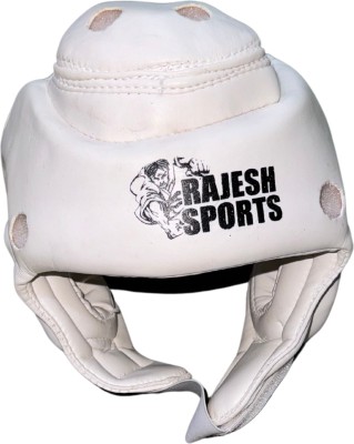 RAJESH SPORTS ( SMALL ) RS Taekwondo, Karate, Sqay, Mma, Tang Soo Do, Boxing Head Guard(White)