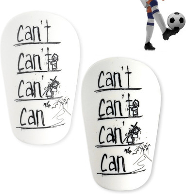 PROBEROS Mini Shin Guards Inspiring Shin Guard Lightweight Anti-impact Shin Guard Football Shin Guard(White, Black)