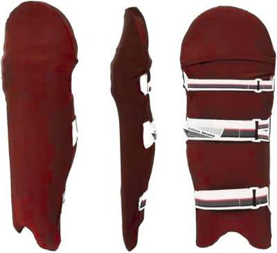 Raizex Cricket Batting Pads Covers, Leg Guard Clads, and Leg Pad Skin Cover Cricket Guard Combo(Maroon)