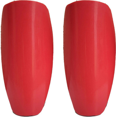 BOLDUP Shinguard for Footbal Shinguard for Boys Kids| SMALL ONE PAIR Football Shin Guard(Red)