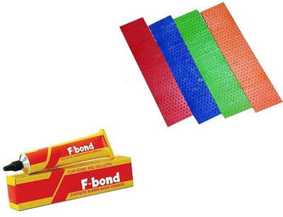 VSC VSC105 Cricket Bat Toe Guard 4 pcs with 1 Fevi Bond Cricket Guard Combo